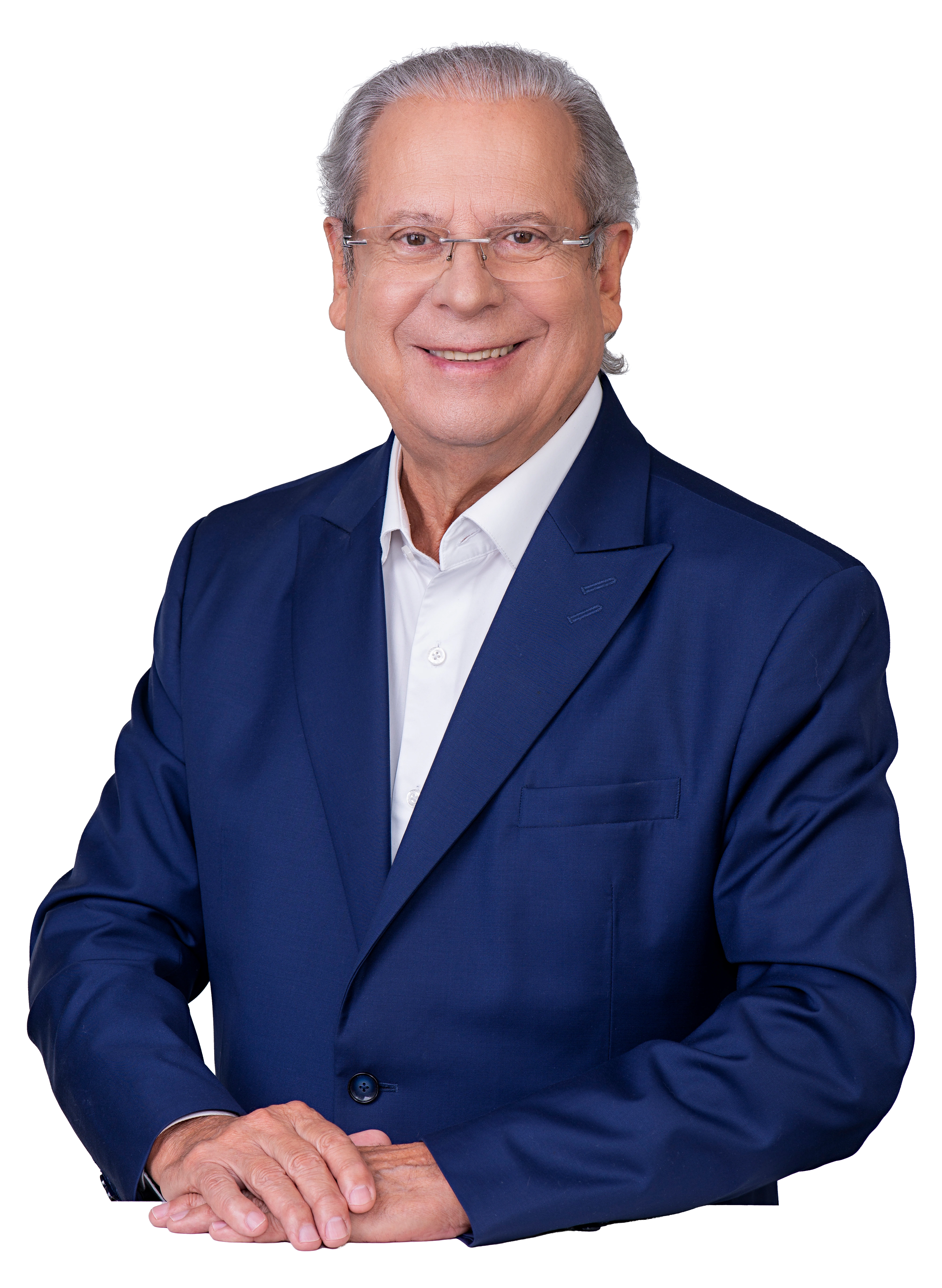 Zé Dirceu com terno azul